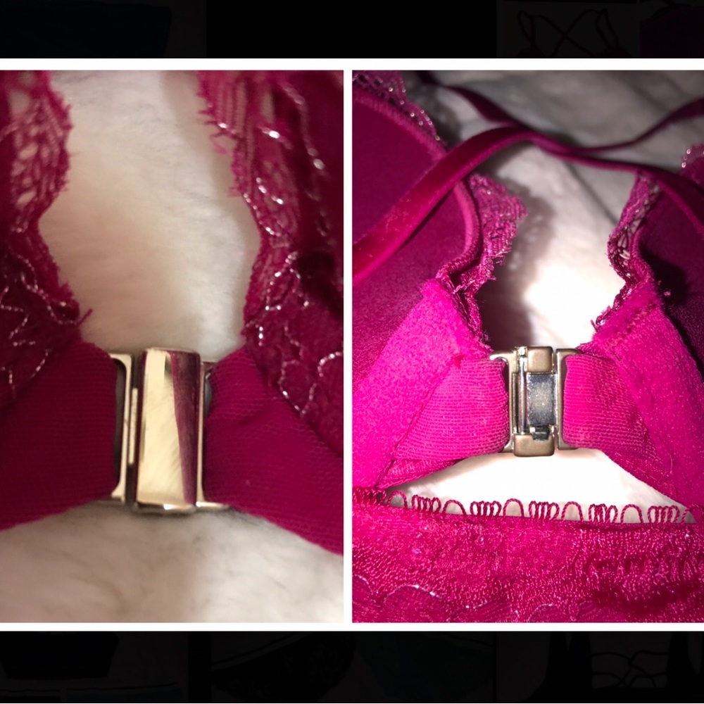 Rare Raspberry Sparkly Lingerie Set *PRICE FIRM* - Picture 5 of 7